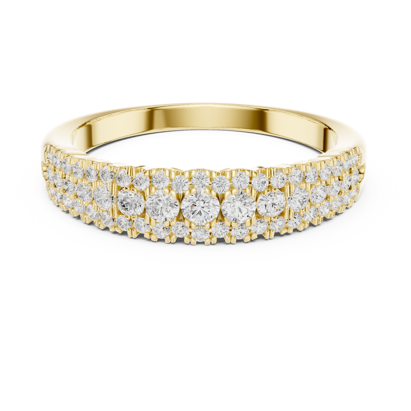 Ladies Ring DDLR-449@7 - Yellow Gold - Image