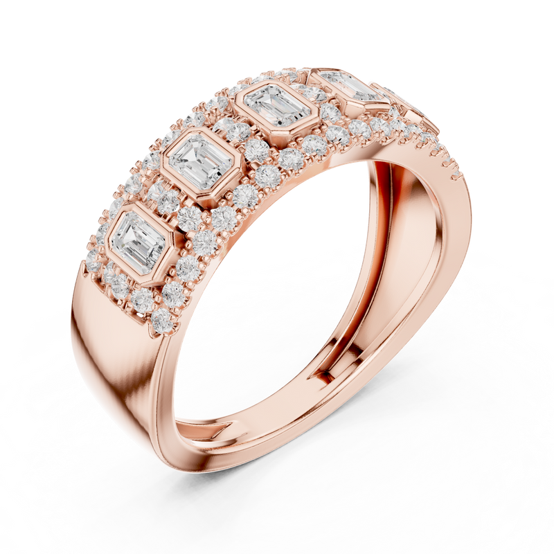 Ladies Ring DDLR-450@7 - Rose Gold - Image