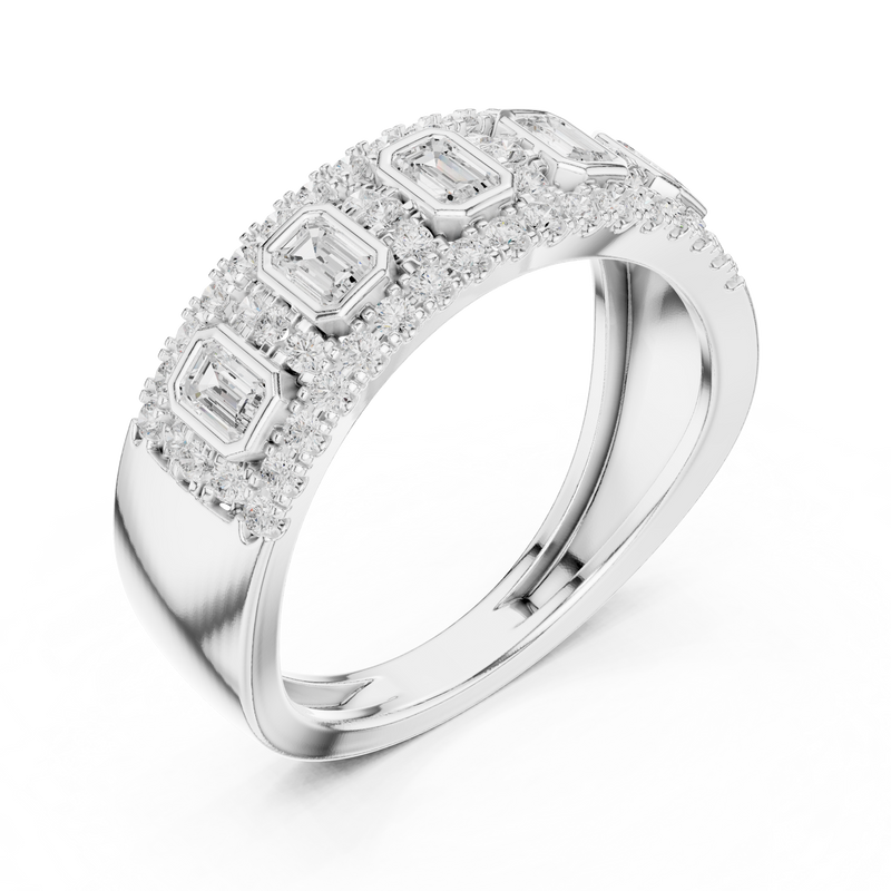 Ladies Ring DDLR-450@7 - White Gold - Image