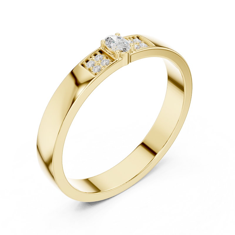 Ladies Ring DDLR-452@7 - Yellow Gold - Image