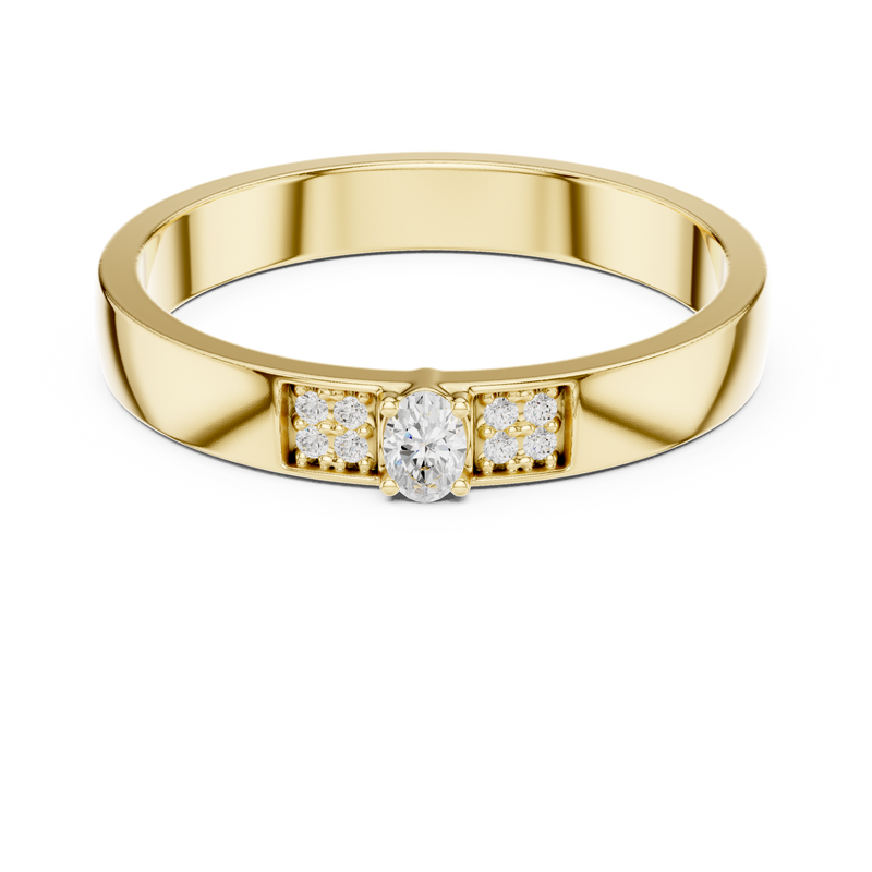 Ladies Ring DDLR-452@7 - Yellow Gold - Image