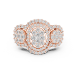Ladies Ring DDLR-453@7 - Rose Gold - Image