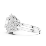 Ladies Ring DDLR-453@7 - White Gold - Image