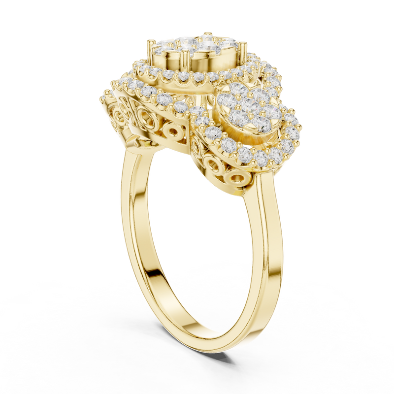 Ladies Ring DDLR-453@7 - Yellow Gold - Image