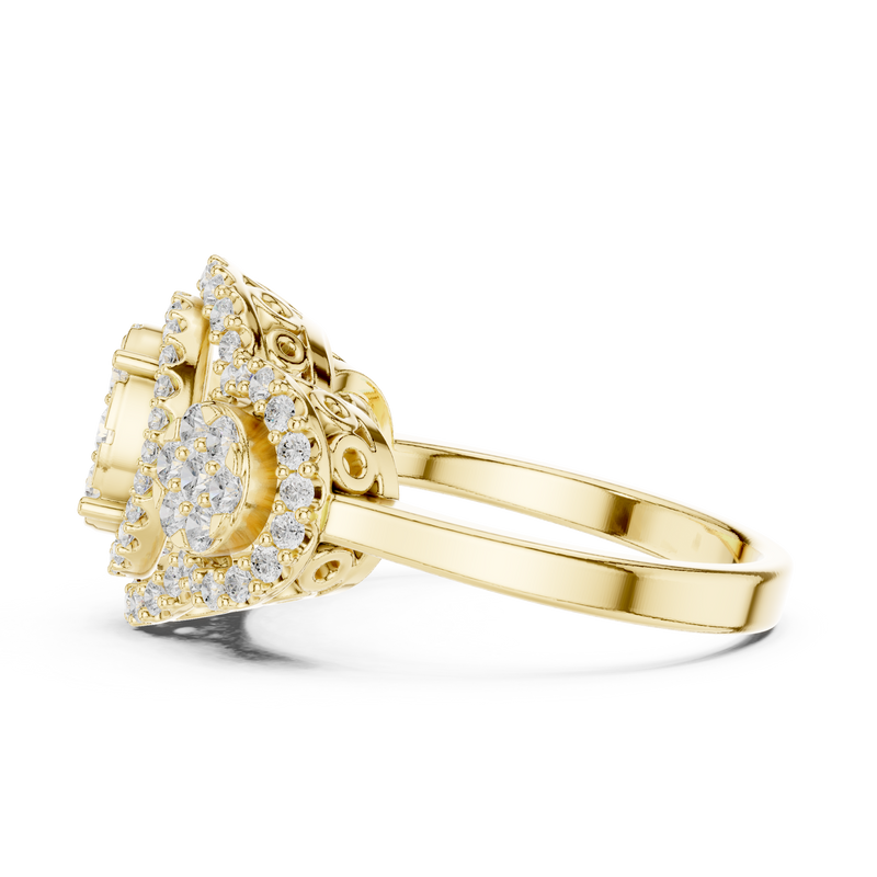 Ladies Ring DDLR-453@7 - Yellow Gold - Image