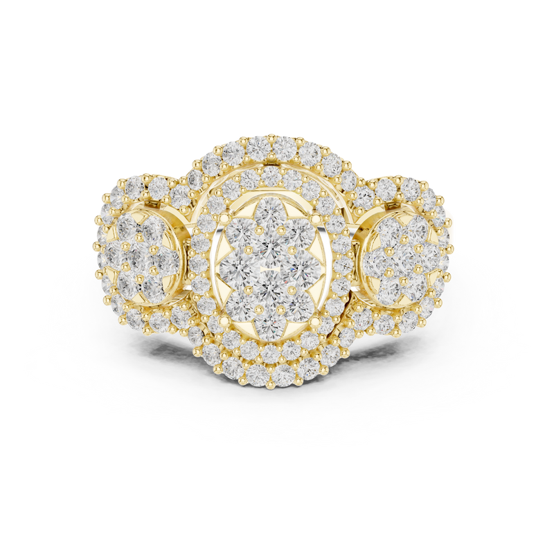 Ladies Ring DDLR-453@7 - Yellow Gold - Image