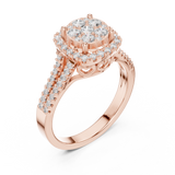 Ladies Ring DDLR-454@7 - Rose Gold - Image