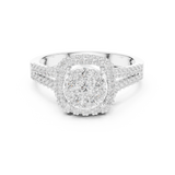Ladies Ring DDLR-454@7 - White Gold - Image