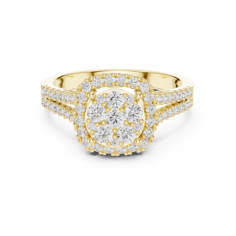 Ladies Ring DDLR-454@7 - Yellow Gold - Image