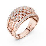 Ladies Ring DDLR-455@7 - Rose Gold - Image