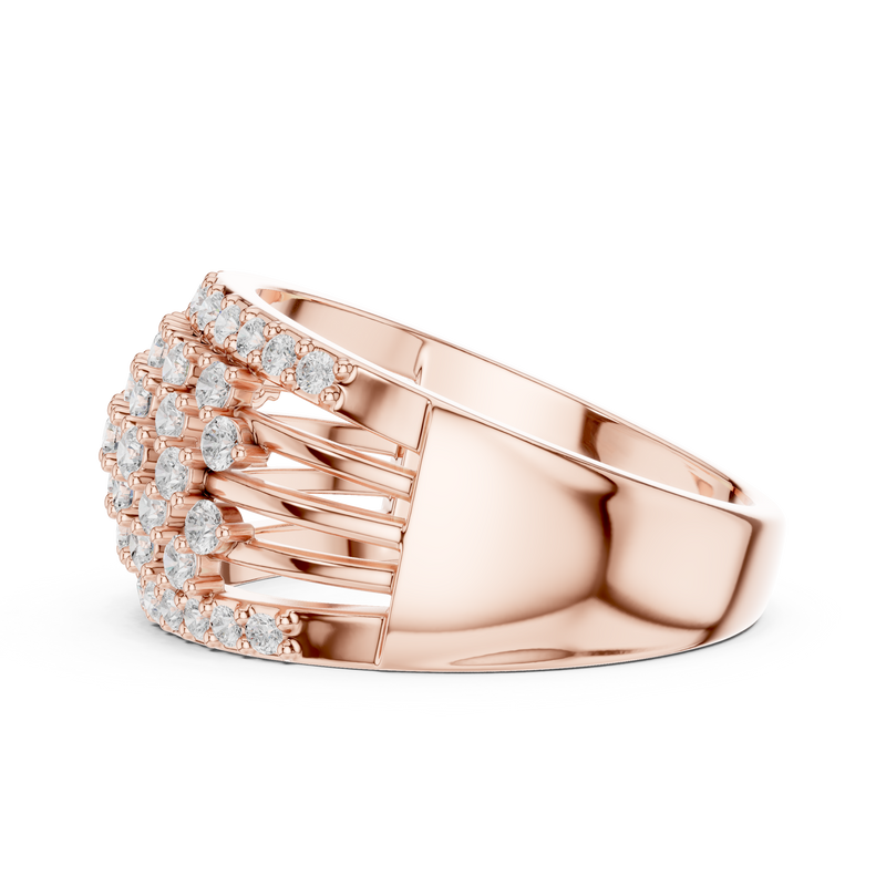 Ladies Ring DDLR-455@7 - Rose Gold - Image