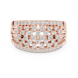 Ladies Ring DDLR-455@7 - Rose Gold - Image