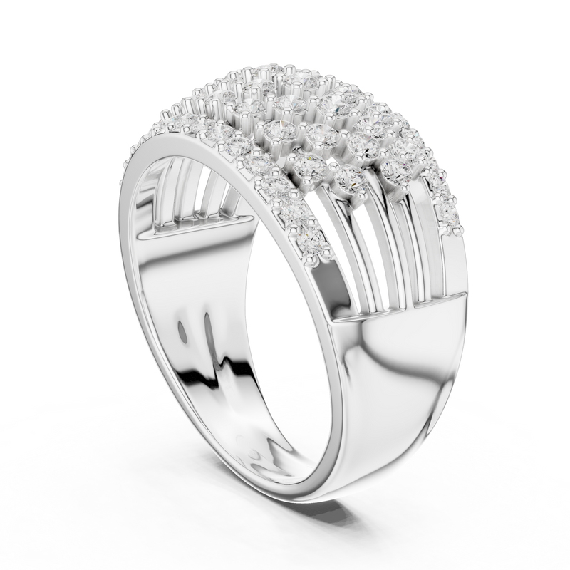 Ladies Ring DDLR-455@7 - White Gold - Image