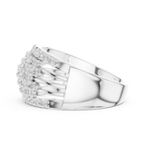 Ladies Ring DDLR-455@7 - White Gold - Image