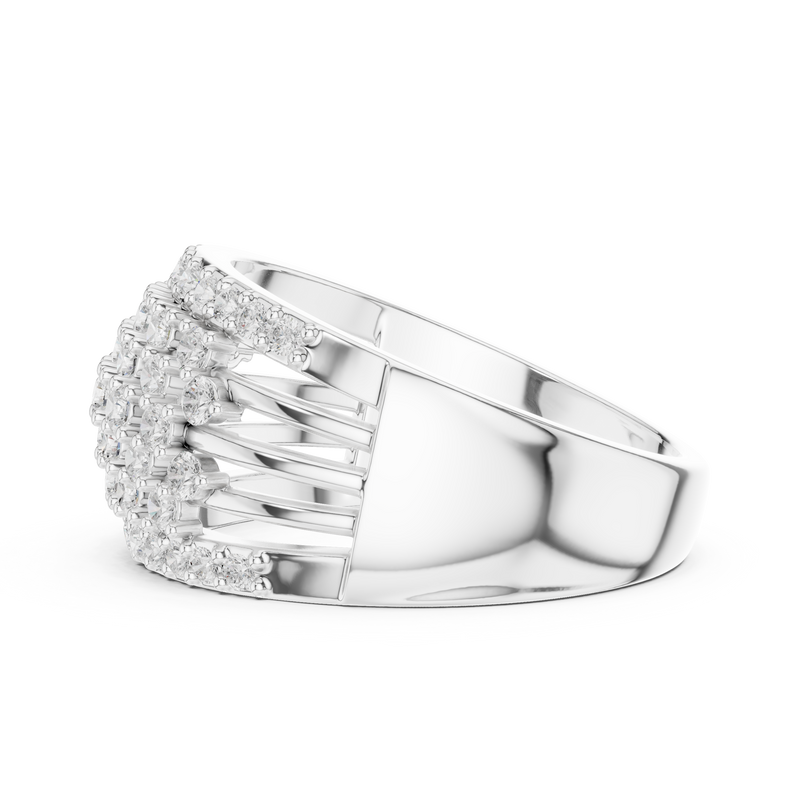 Ladies Ring DDLR-455@7 - White Gold - Image