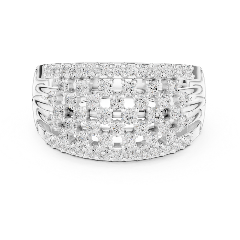 Ladies Ring DDLR-455@7 - White Gold - Image