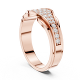 Ladies Ring DDLR-456@7 - Rose Gold - Image