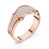 Ladies Ring DDLR-456@7 - Rose Gold - Image