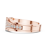 Ladies Ring DDLR-456@7 - Rose Gold - Image