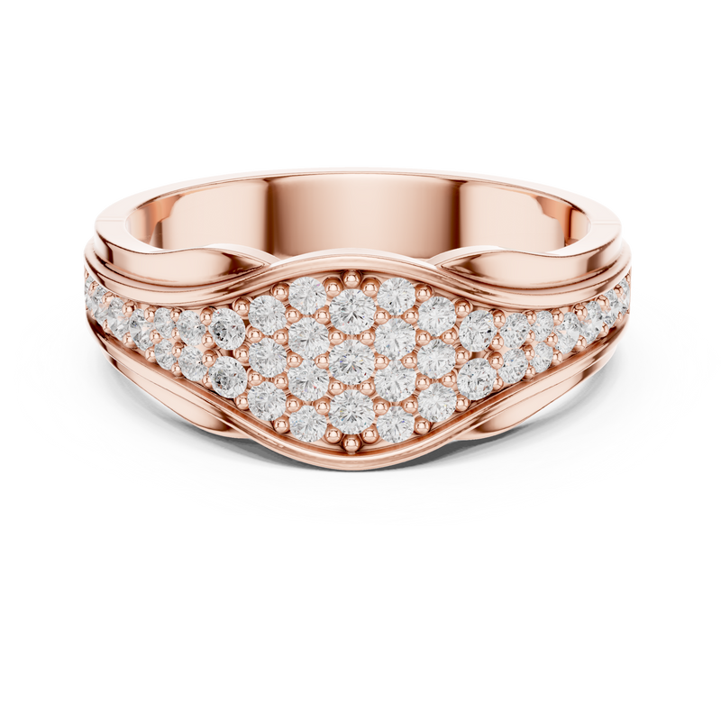 Ladies Ring DDLR-456@7 - Rose Gold - Image