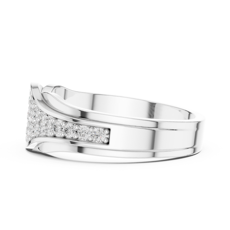 Ladies Ring DDLR-456@7 - White Gold - Image