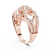 Ladies Ring DDLR-458@7 - Rose Gold - Image