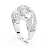 Ladies Ring DDLR-458@7 - White Gold - Image