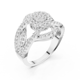 Ladies Ring DDLR-458@7 - White Gold - Image