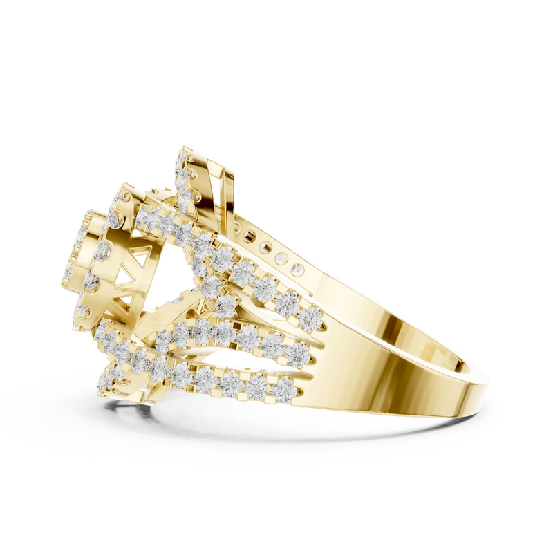 Ladies Ring DDLR-458@7 - Yellow Gold - Image
