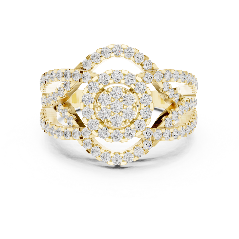 Ladies Ring DDLR-458@7 - Yellow Gold - Image