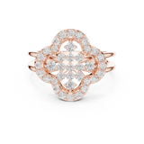 Ladies Ring DDLR-459@7 - Rose Gold - Image