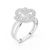 Ladies Ring DDLR-459@7 - White Gold - Image