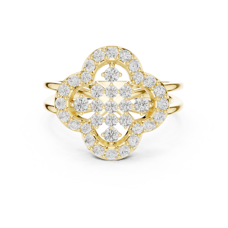 Ladies Ring DDLR-459@7 - Yellow Gold - Image