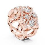 Ladies Ring DDLR-460@7 - Rose Gold - Image