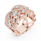 Ladies Ring DDLR-460@7 - Rose Gold - Image
