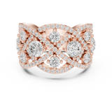 Ladies Ring DDLR-460@7 - Rose Gold - Image
