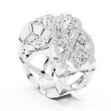 Ladies Ring DDLR-460@7 - White Gold - Image