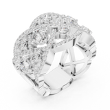 Ladies Ring DDLR-460@7 - White Gold - Image