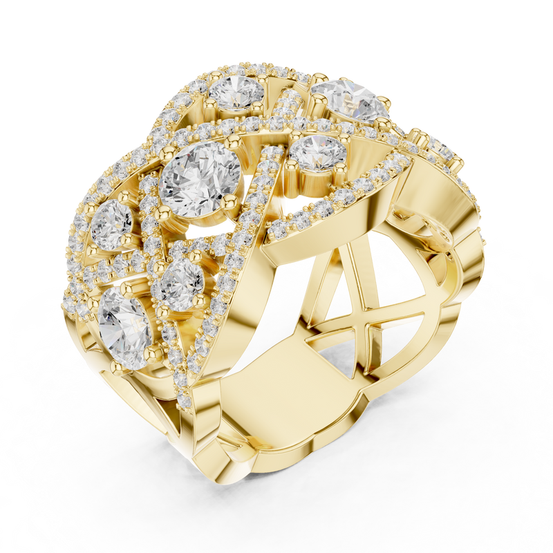 Ladies Ring DDLR-460@7 - Yellow Gold - Image