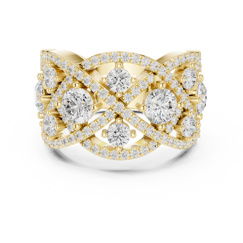 Ladies Ring DDLR-460@7 - Yellow Gold - Image