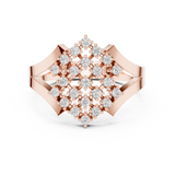 Ladies Ring DDLR-461@7 - Rose Gold - Image