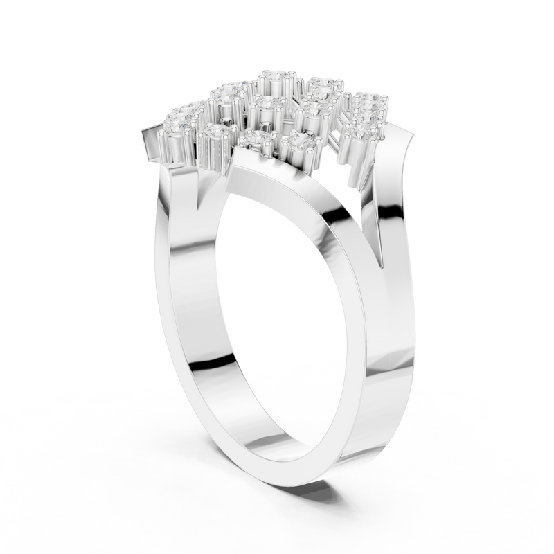 Ladies Ring DDLR-461@7 - White Gold - Image