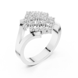 Ladies Ring DDLR-461@7 - White Gold - Image