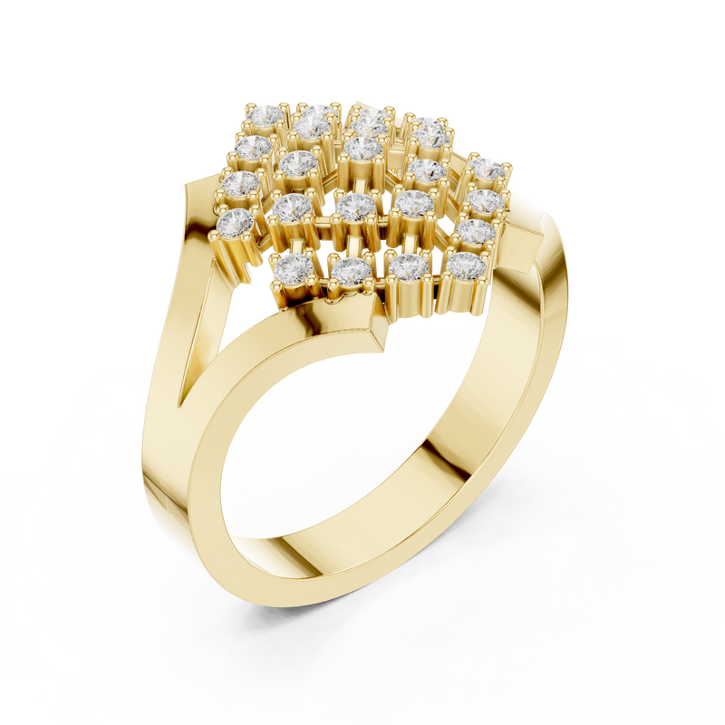 Ladies Ring DDLR-461@7 - Yellow Gold - Image