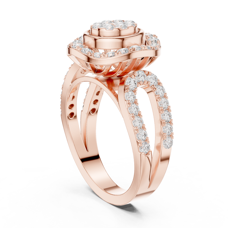 Ladies Ring DDLR-462@7 - Rose Gold - Image