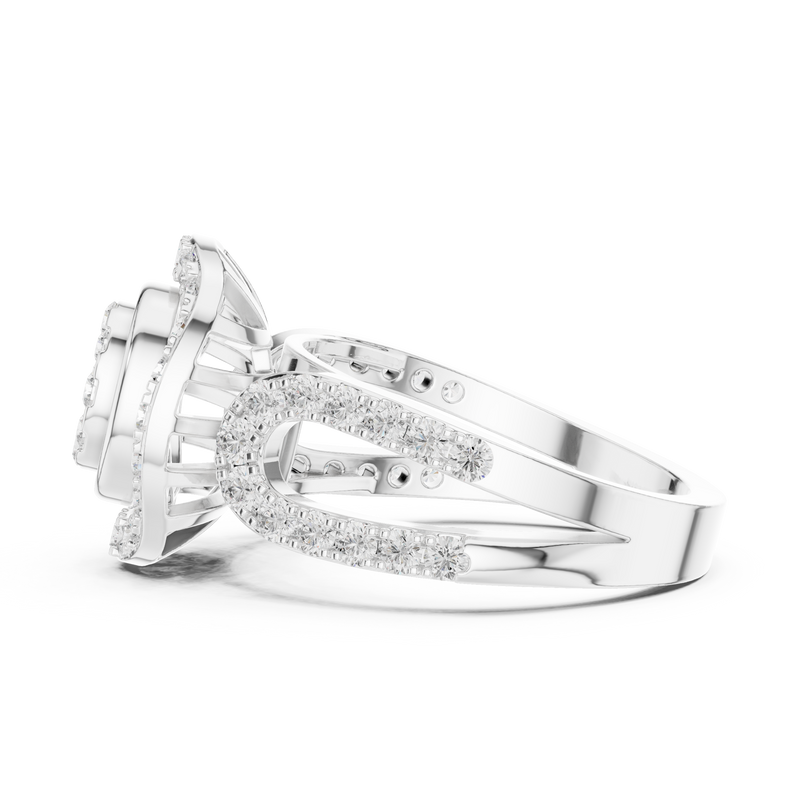 Ladies Ring DDLR-462@7 - White Gold - Image