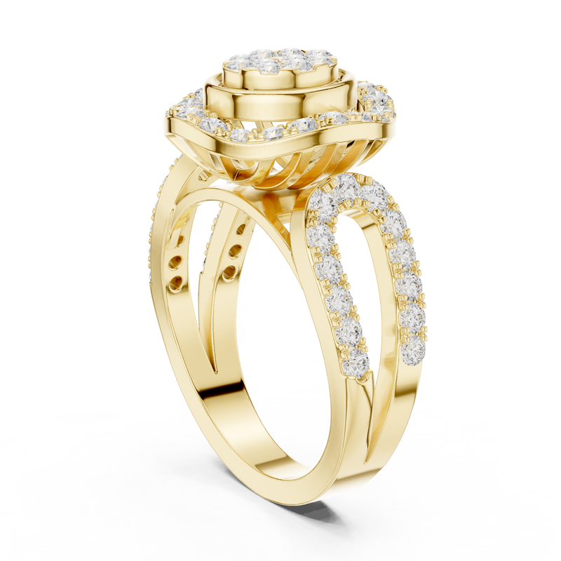 Ladies Ring DDLR-462@7 - Yellow Gold - Image