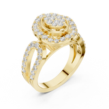 Ladies Ring DDLR-462@7 - Yellow Gold - Image