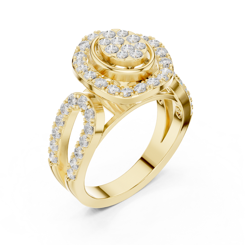Ladies Ring DDLR-462@7 - Yellow Gold - Image