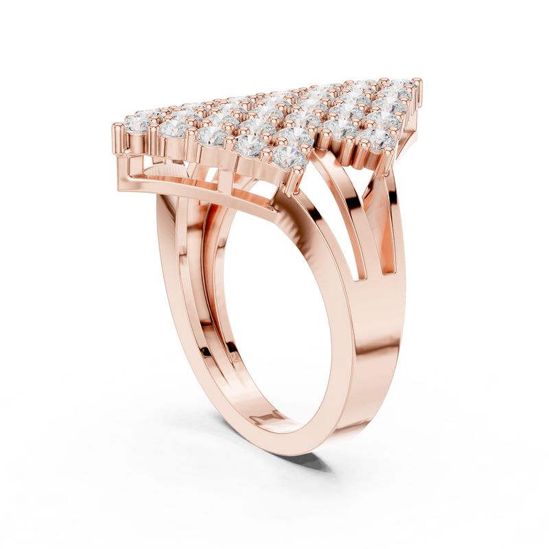 Ladies Ring DDLR-463@7 - Rose Gold - Image